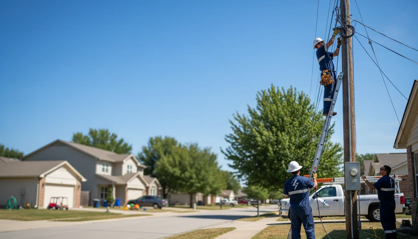 Residential electrician providing installation services in Palmer, TX